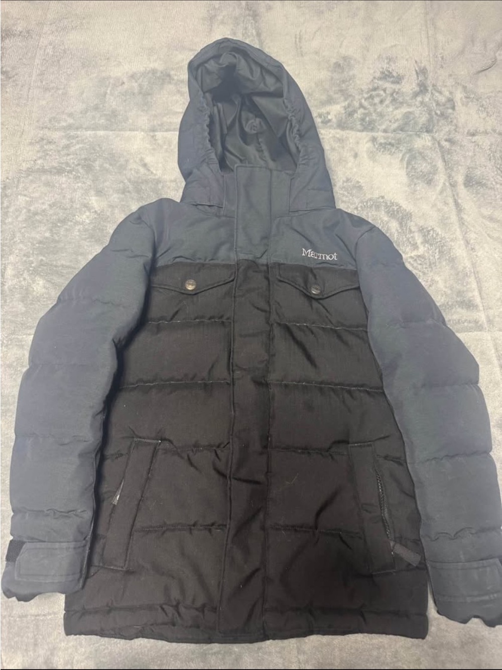 Marmot Black Down Jacket with 700 Fill Label